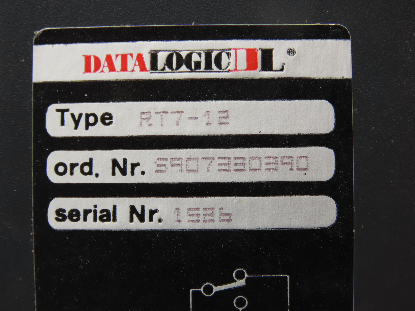 Datalogic RT7-12 Proximity Switch/Sensor 15-275VDC/VAC Load 3A-275VAC