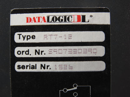 Datalogic RT7-12 Proximity Switch/Sensor 15-275VDC/VAC Load 3A-275VAC