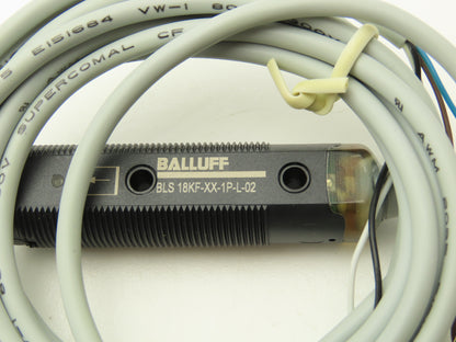 Balluff BLS 18KF-XX-1P-L-02 Photoelectric Sensor Through beam 18mm x 67mm