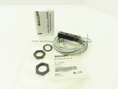Balluff BLS 18KF-XX-1P-L-02 Photoelectric Sensor Through beam 18mm x 67mm