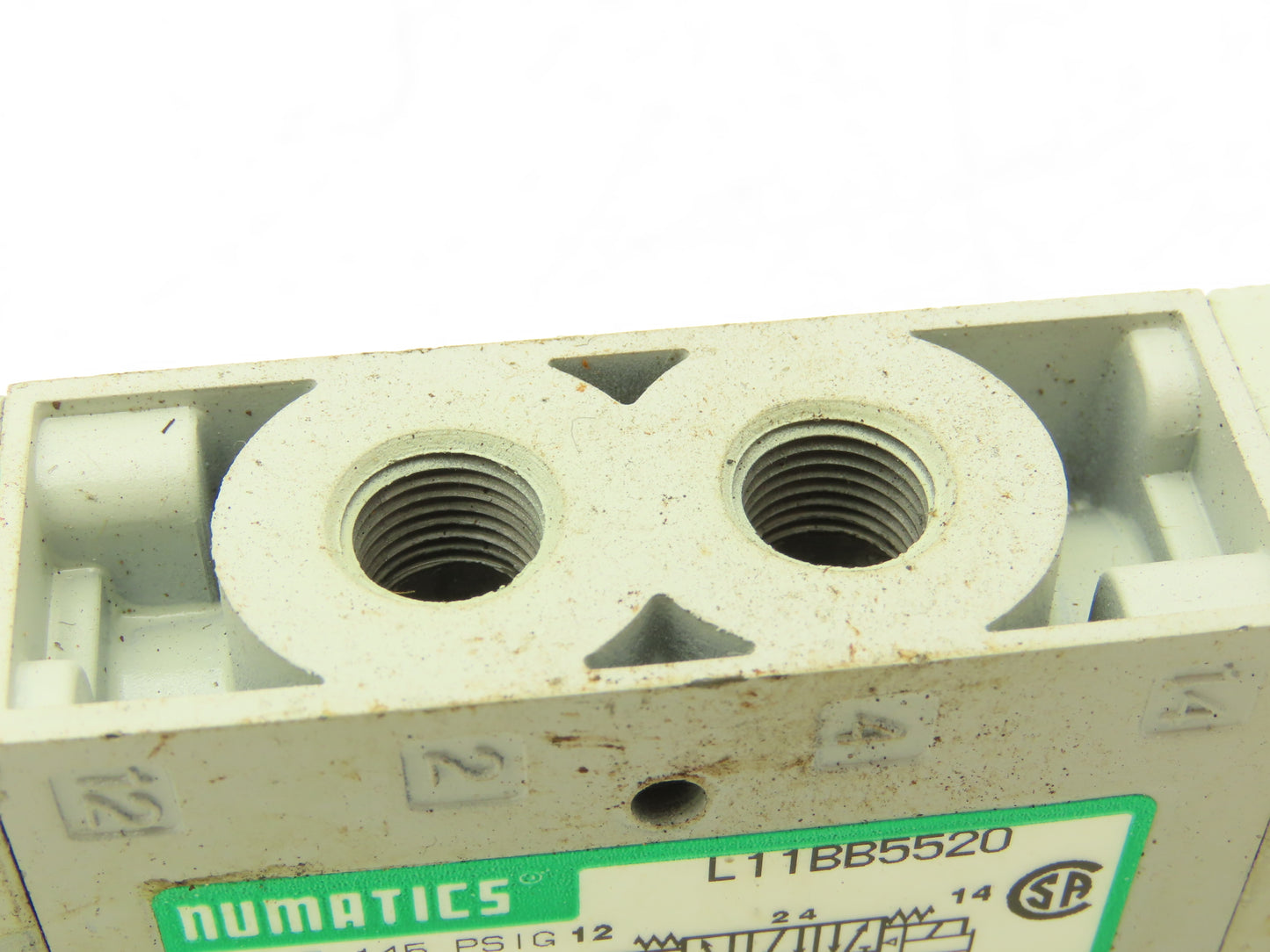 Numatics L11BB5520 Pneumatic  Valve Double Solenoid 120VAC 50/60 Hz 1/8" NPT