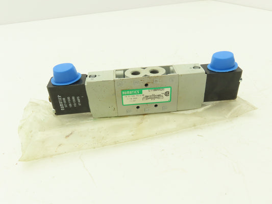 Numatics L11BB5520 Pneumatic  Valve Double Solenoid 120VAC 50/60 Hz 1/8" NPT