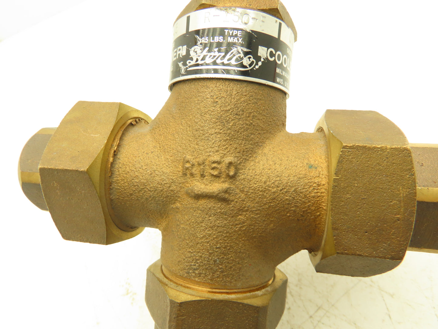 Sterling R-150-F Temperature Regulating Valve 105-145°F 1/2" NPT Bronze