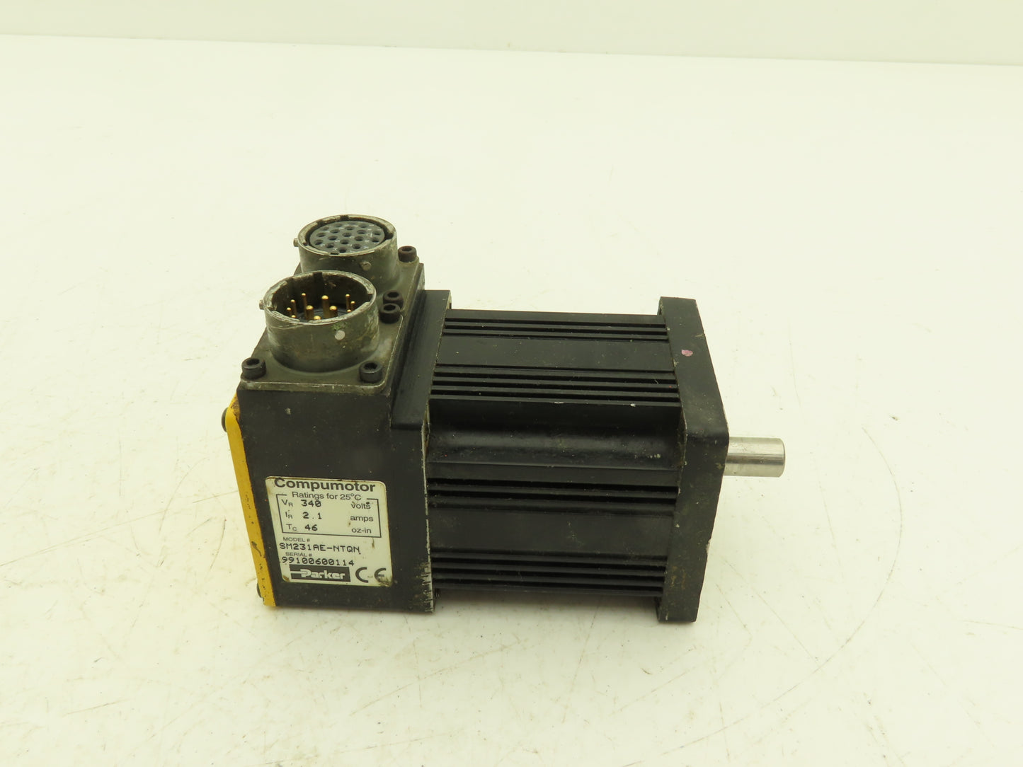 Parker SM231AE-NTQN SM231AE-NTQN Compumotor Servo Motor 340V 2.1A With  Encoder