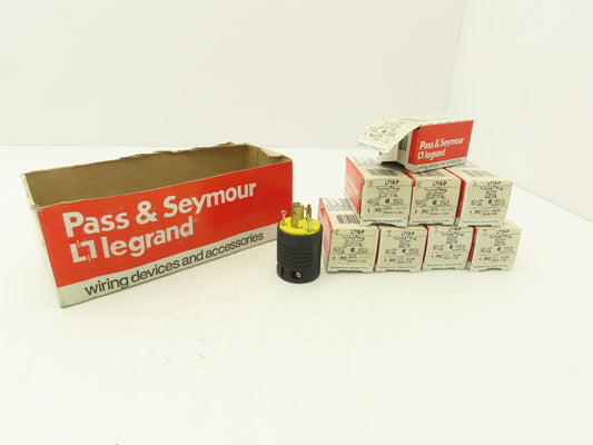 Pass & Seymour L715-P Legrand Turnlok Plug 2P 3W Grounding 15A 277VAC Box of 8