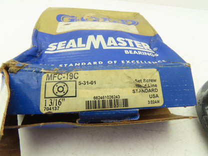 SealMaster MFC-19C Flange Mount Ball Bearing 1 3/16" Bore Bearing Insert 3-13C