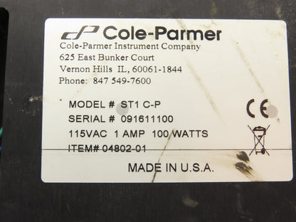 Cole Palmer ST1 C-P Stirrer Lab Magnetic Rotary 1500 RPM 120V