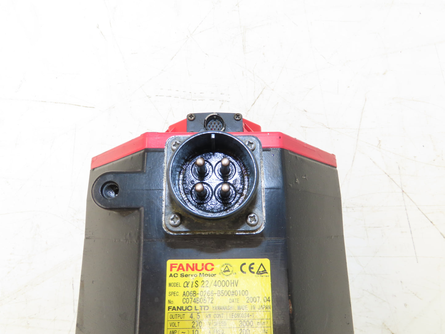 Fanuc A06B-0266-B500#0100 AC Servo Motor 4.5 kW 3000 RPM Encoder A860-2000-T321