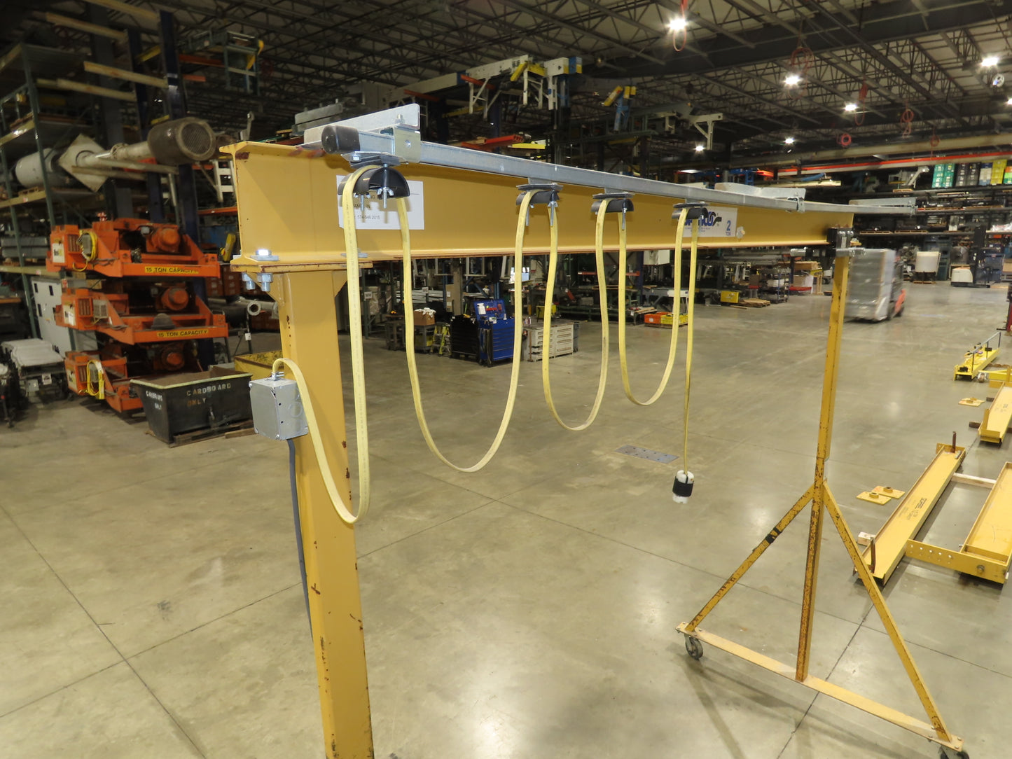 Spanco E-Series 2 Ton 4000Lb Fixed Height Gantry Crane 10' 9"Span 10'H w/Trolley