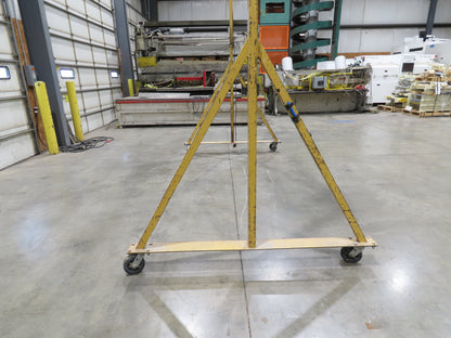 Spanco E-Series 2 Ton 4000Lb Fixed Height Gantry Crane 10' 9"Span 10'H w/Trolley