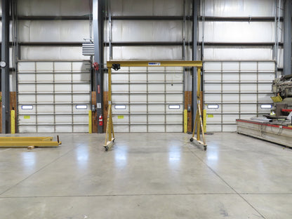 Spanco E-Series 2 Ton 4000Lb Fixed Height Gantry Crane 10' 9"Span 10'H w/Trolley