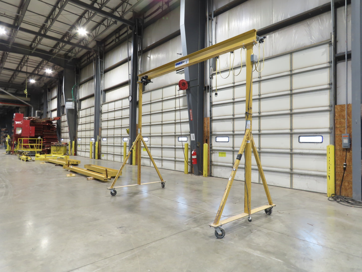 Spanco E-Series 2 Ton 4000Lb Fixed Height Gantry Crane 10' 9"Span 10'H w/Trolley