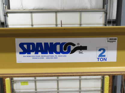 Spanco E-Series 2 Ton 4000Lb Fixed Height Gantry Crane 10' 9"Span 10'H w/Trolley