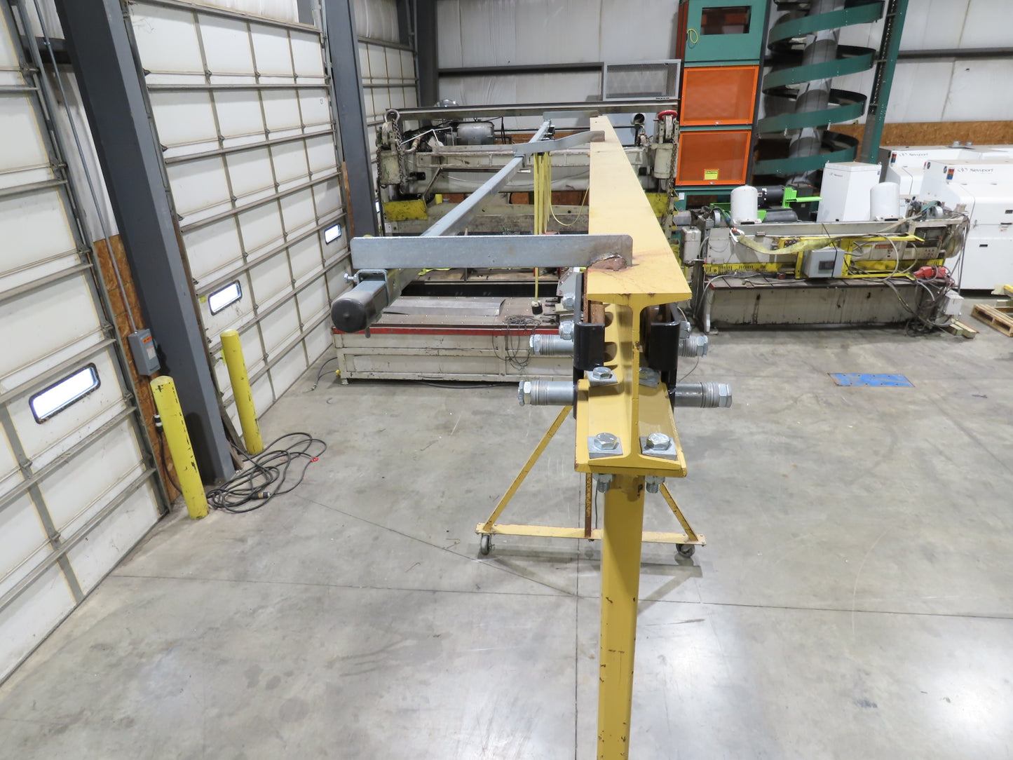 Spanco E-Series 2 Ton 4000Lb Fixed Height Gantry Crane 10' 9"Span 10'H w/Trolley
