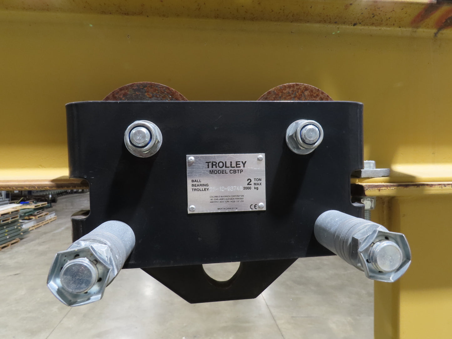 Spanco E-Series 2 Ton 4000Lb Fixed Height Gantry Crane 10' 9"Span 10'H w/Trolley