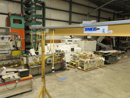 Spanco E-Series 2 Ton 4000Lb Fixed Height Gantry Crane 10' 9"Span 10'H w/Trolley