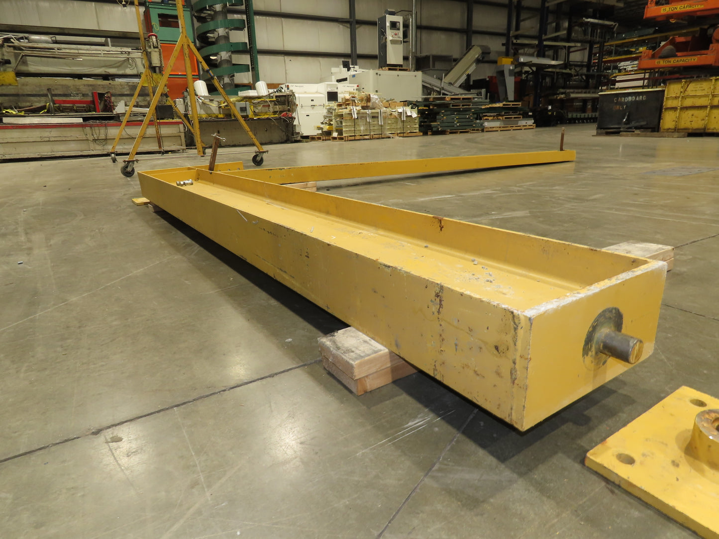 Gorbel 1/2 Ton 1000Lb Full Cantilever Post Jib Crane 15' 2"Span 10'HUB 11' 2"OAH