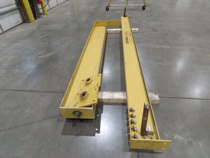 Gorbel 1/2 Ton 1000Lb Full Cantilever Post Jib Crane 15' 2"Span 10'HUB 11' 2"OAH