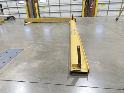 Gorbel 1/2 Ton 1000Lb Full Cantilever Post Jib Crane 15' 2"Span 10'HUB 11' 2"OAH