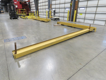 Gorbel 1/2 Ton 1000Lb Full Cantilever Post Jib Crane 15' 2"Span 10'HUB 11' 2"OAH