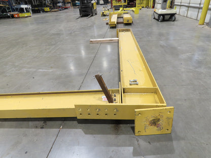 Gorbel 1/2 Ton 1000Lb Full Cantilever Post Jib Crane 15' 2"Span 10'HUB 11' 2"OAH