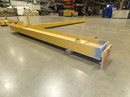 Gorbel 1 Ton 2000Lb Full Cantilever Post Jib Crane 15' Span 9' 2"HUB 11' 3"OAH