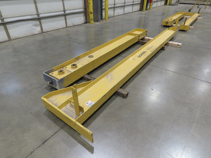 Gorbel 1 Ton 2000Lb Full Cantilever Post Jib Crane 15' Span 9' 2"HUB 11' 3"OAH