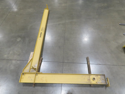 Gorbel 1 Ton 2000Lb Full Cantilever Post Jib Crane 15' Span 9' 2"HUB 11' 3"OAH
