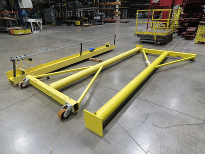 All-Lift 2 Ton 4000Lb Fixed Height Gantry Crane 12' Span 14'HUB w/Trolley