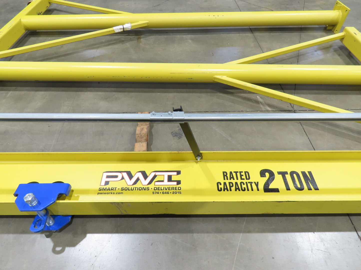 All-Lift 2 Ton 4000Lb Fixed Height Gantry Crane 12' Span 14'HUB w/Trolley