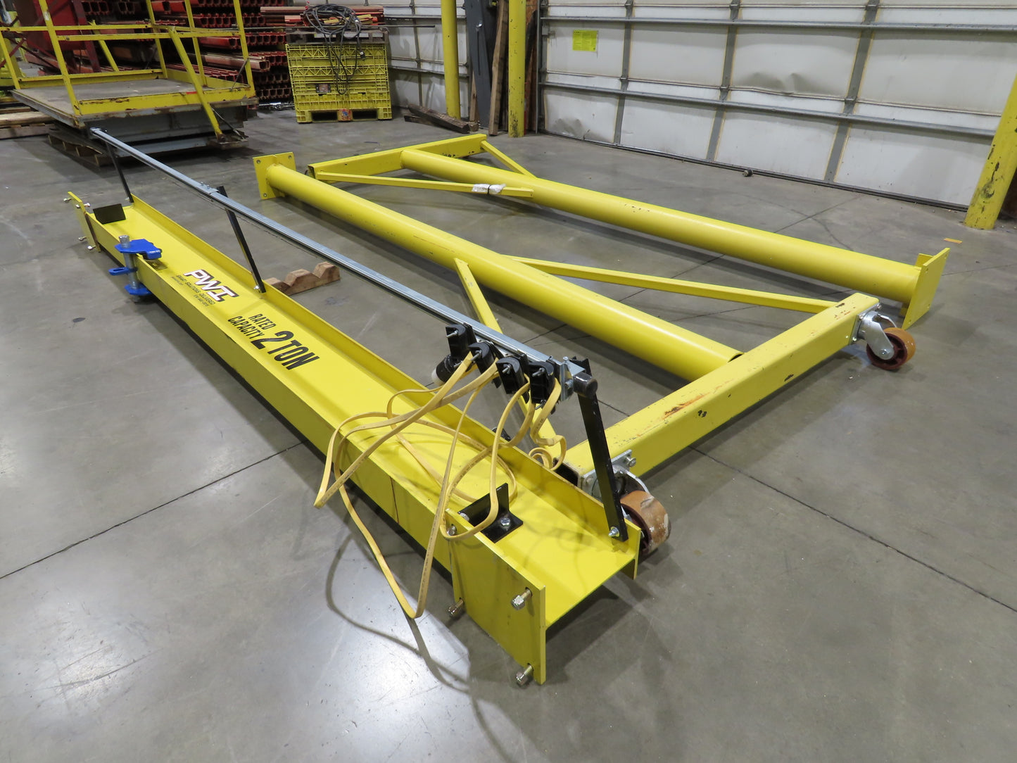 All-Lift 2 Ton 4000Lb Fixed Height Gantry Crane 12' Span 14'HUB w/Trolley