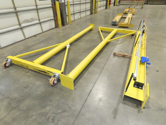 All-Lift 2 Ton 4000Lb Fixed Height Gantry Crane 12' Span 14'HUB w/Trolley