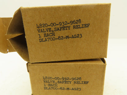 DLA700-82-M-AG23 Hydraulic Pressure Relief Cartridge Valve Cartridge Lot of 2