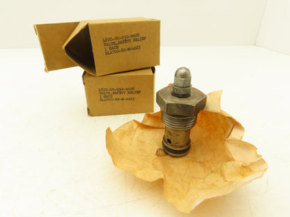 DLA700-82-M-AG23 Hydraulic Pressure Relief Cartridge Valve Cartridge Lot of 2