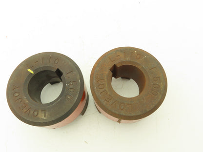 Lovejoy L-110X1.5 Coupling Both Pieces Same Size 1.5" Bore No Spider