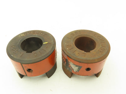 Lovejoy L-110X1.5 Coupling Both Pieces Same Size 1.5" Bore No Spider