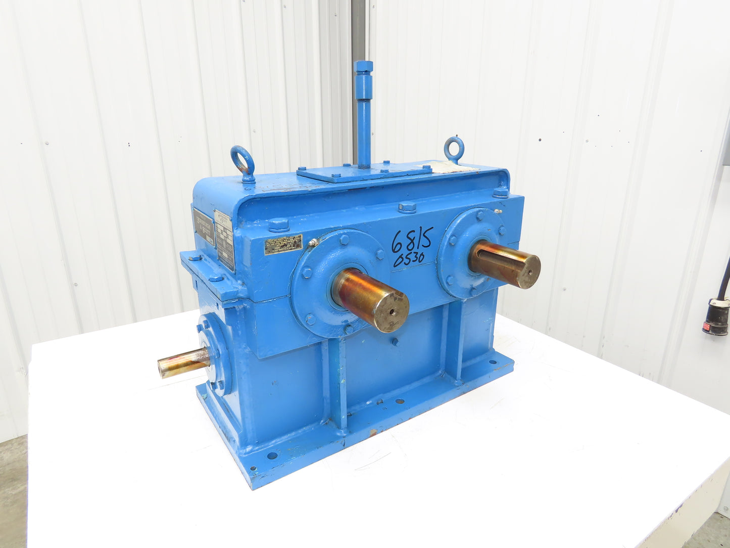 Horsburgh & Scott B-668 Worm Gearbox Reducer 15.5 Ratio 20Hp 74rpm Dual Shaft