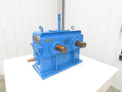 Horsburgh & Scott B-668 Worm Gearbox Reducer 15.5 Ratio 20Hp 74rpm Dual Shaft