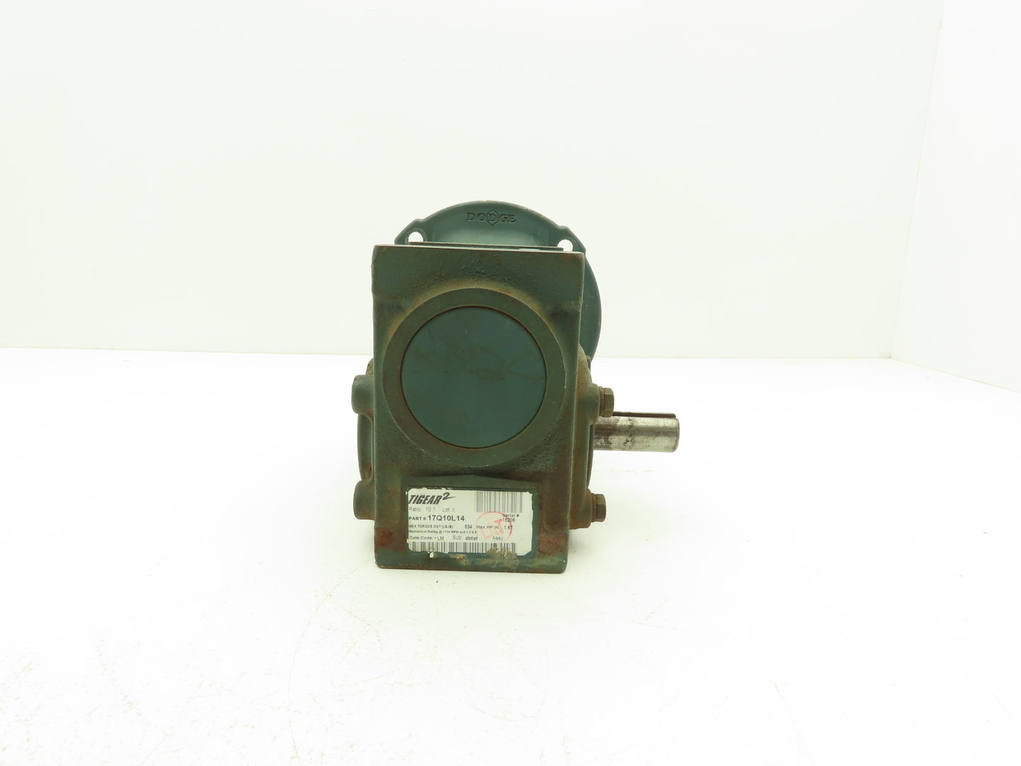 Dodge 17Q10L14 Tigear 2 Worm Gearbox 10:1 Reducer1.67Hp 175RPM 140TC LH Output