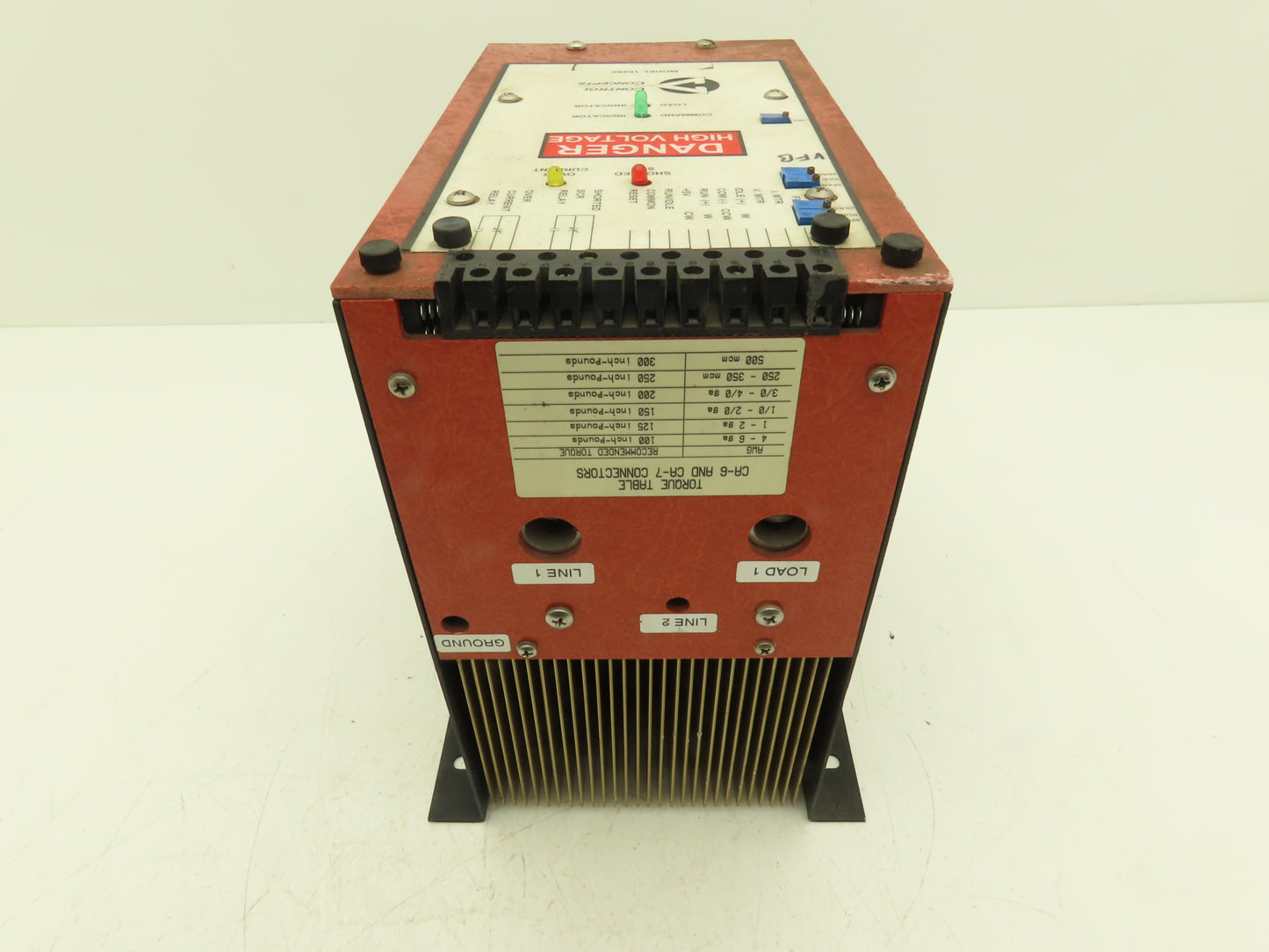 Control Concepts 1029C-V-575V-120A-R0/5V-IPOT Scr Power Controller 575V 1Ph 120A