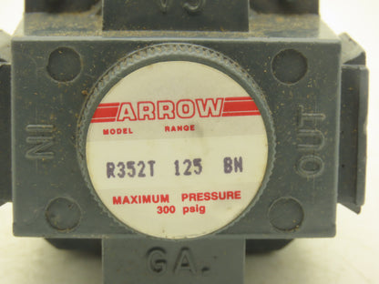 Arrow R352T Pneumatic Air Regulator 1/4"NPT 125PSI 50SCFM T-Handle  Lot of 2