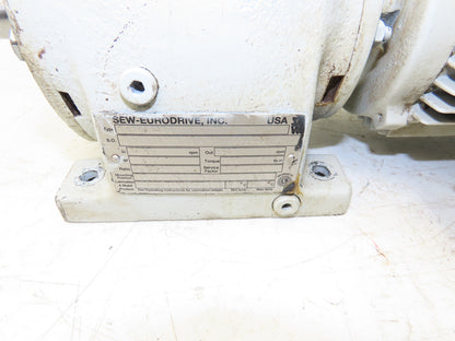 Sew Eurodrive R40DT80N4 AC Gearmotor 3.98:1 Reducer 1HP 427RPM 230/460V 3Ph