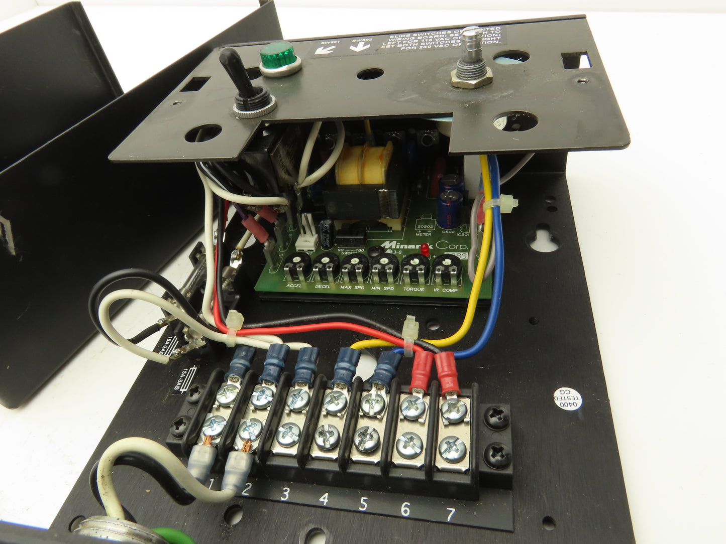 Minarik Master 20000 DC Motor Control Speed Drive 90/180VDC 115/230V Input