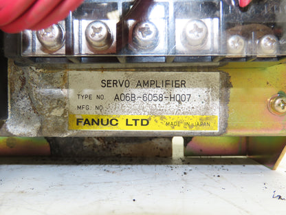 Fanuc A06B-6058-H007 Robot Servo Amplifier Module Motor Controller Unit