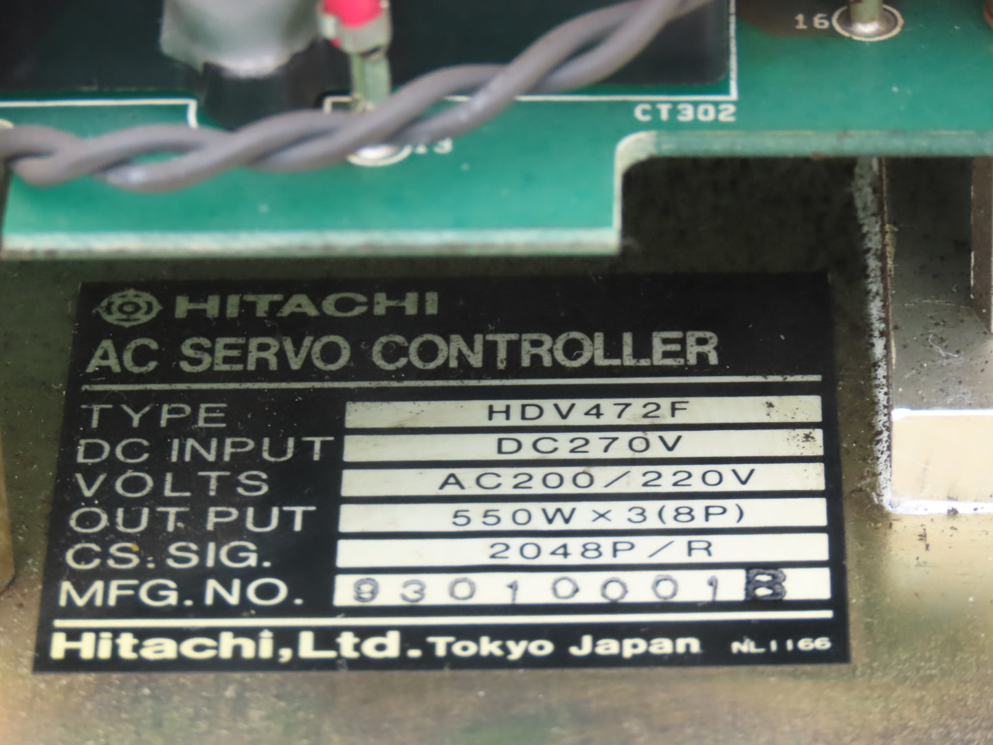 Hitachi HDV472F AC  Servo Motor Amplifier Controller Module 581A932C