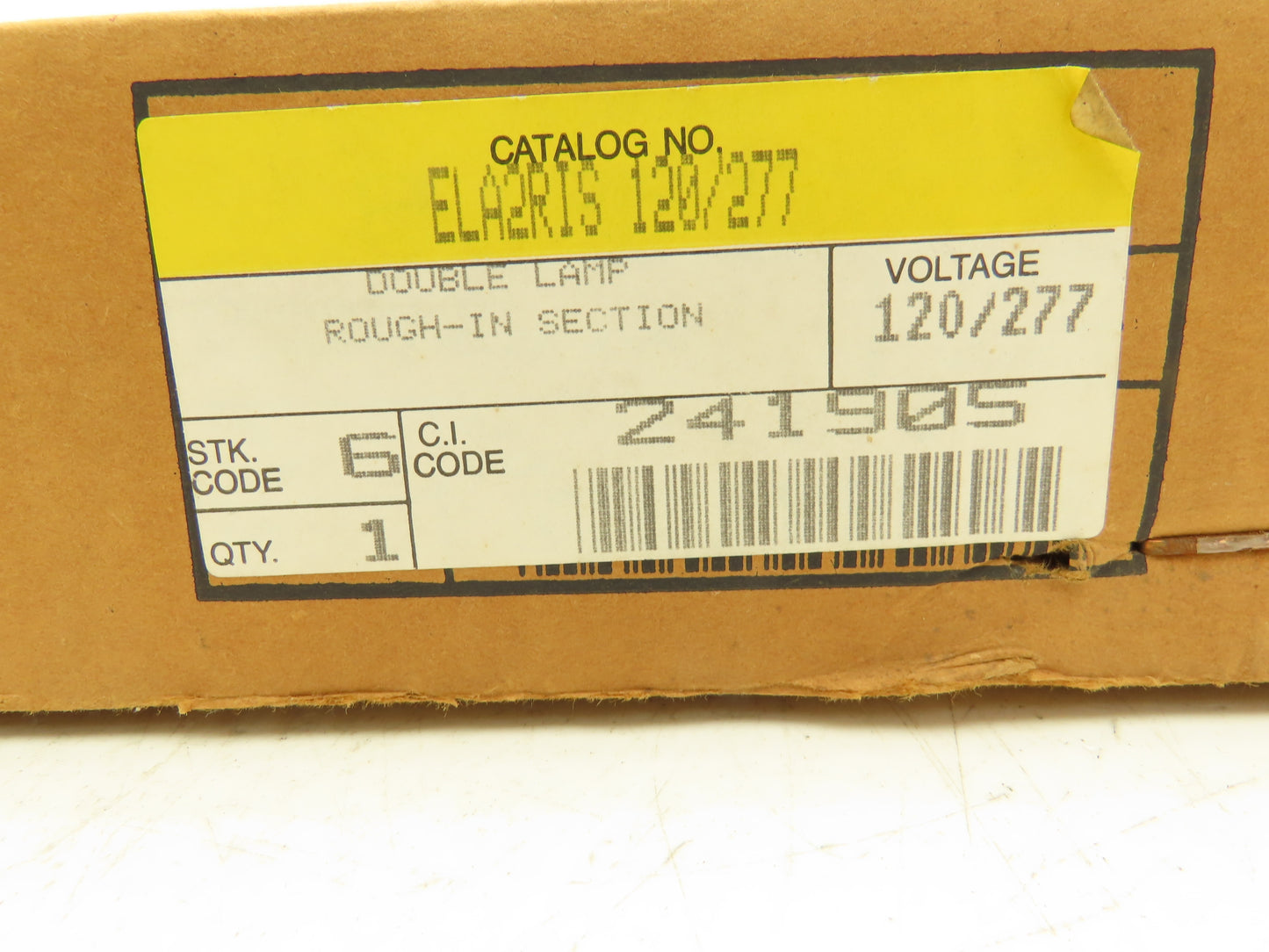 Lithonia Lighting ELA2RIS 120/277 Green LED Rough-In Section Emergency Exit