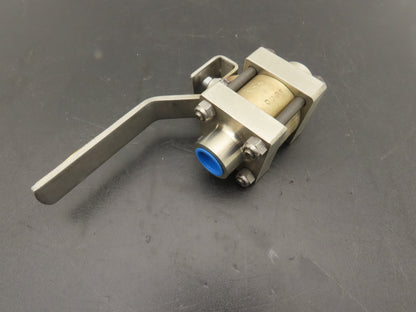 Contromatics 298-00-204 Stainless Steel 3pc Ball Valve 1/2" Socket Weld 700 WOG