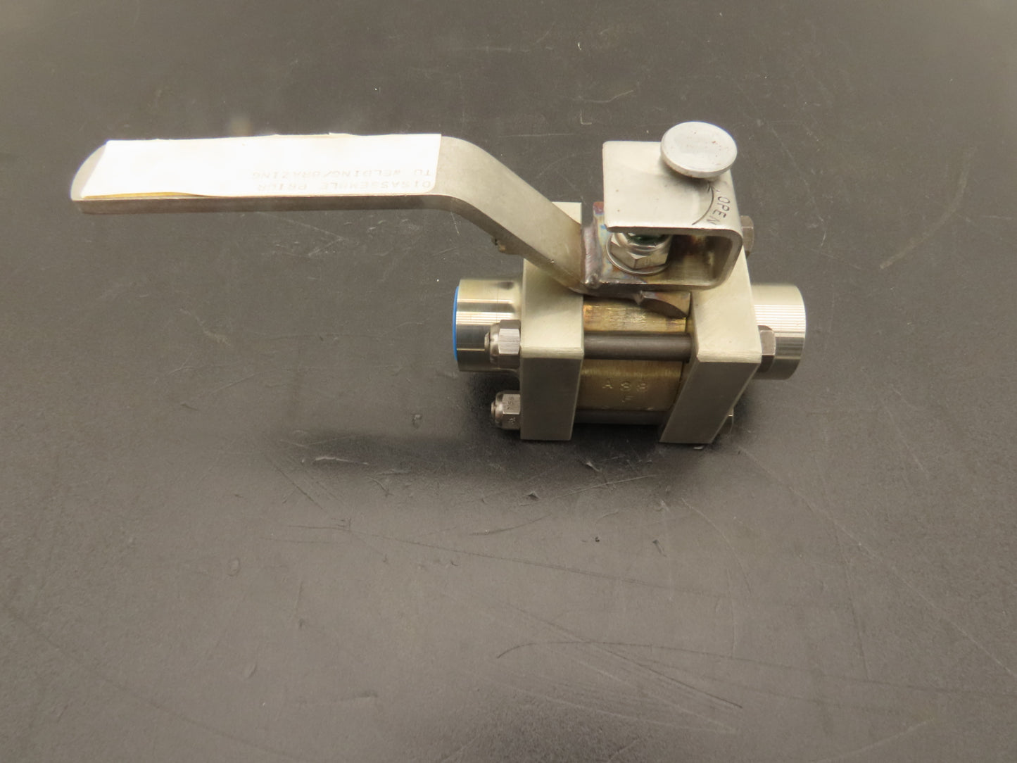 Contromatics 298-00-204 Stainless Steel 3pc Ball Valve 1/2" Socket Weld 700 WOG