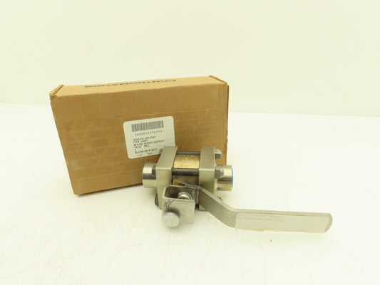 Contromatics 298-00-204 Stainless Steel 3pc Ball Valve 1/2" Socket Weld 700 WOG