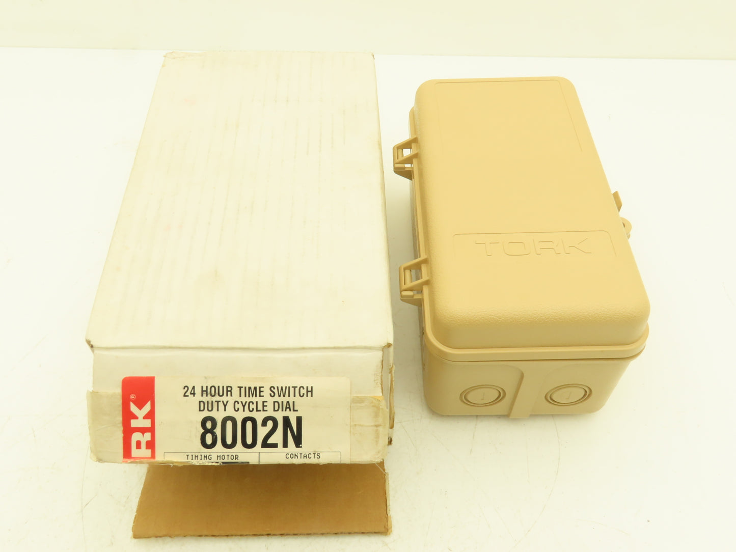 Tork 8002N 24 Hour Mechanical Dial Timer Switch DPST 20A 120V Outdoor